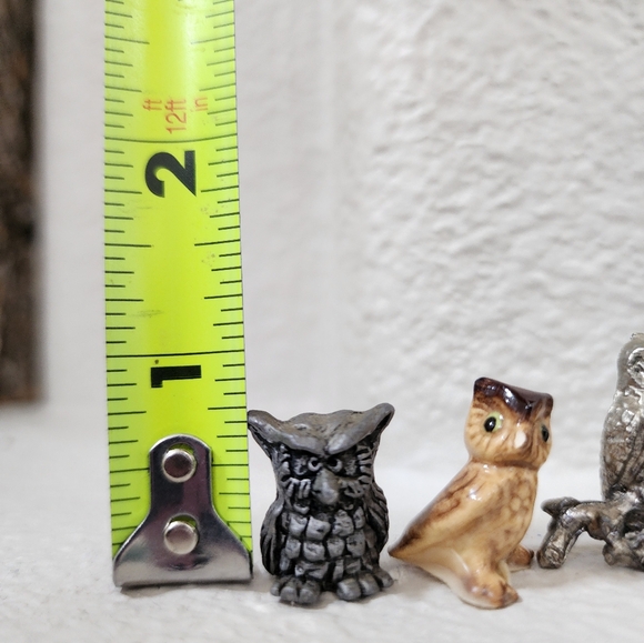 Vtg Mini Owl Figurines - Picture 2 of 3